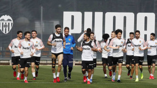El Valencia entrenando