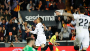 El Valencia celebrando un gol