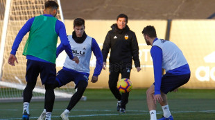 El Valencia entrenando