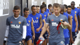 El Valencia entrenando