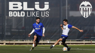 El Valencia entrenando