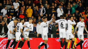 El Valencia celebrando un gol