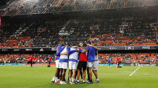 El Valencia entrenando