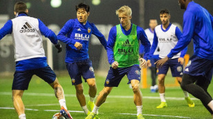 El Valencia entrenando