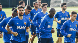 El Valencia entrenando