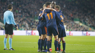 El Valencia celebrando un gol