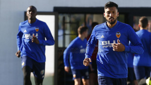 El Valencia entrenando