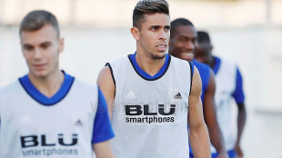 El Valencia entrenando