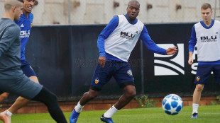 El Valencia entrenando