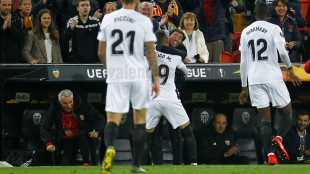 El Valencia celebrando un gol