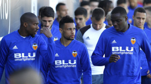 El Valencia entrenando