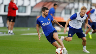 El Valencia entrenando