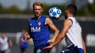 El Valencia entrenando
