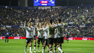 El Valencia celebrando un gol