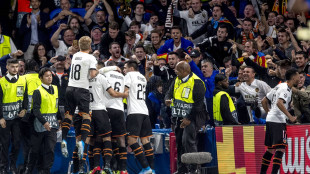 El Valencia celebrando un gol
