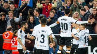 El Valencia celebrando un gol