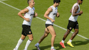 El Valencia entrenando