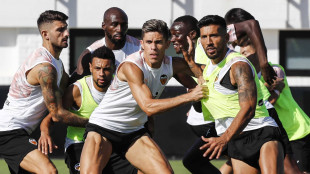 El Valencia entrenando