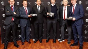 Rubiales con la cúpula del Valencia