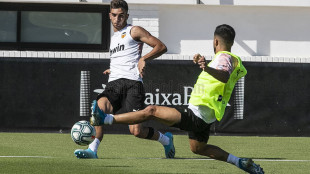 El Valencia entrenando
