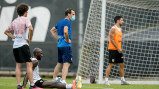 El Valencia entrenando