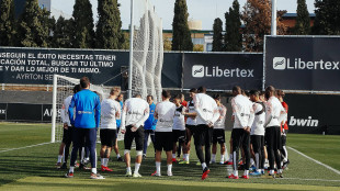 El Valencia entrenando
