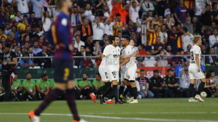 El Valencia celebrando un gol
