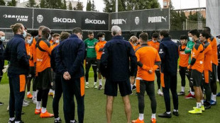 El Valencia entrenando