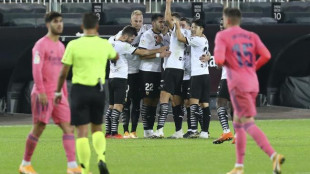 El Valencia celebrando un gol