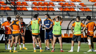 El Valencia entrenando