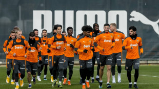 El Valencia entrenando