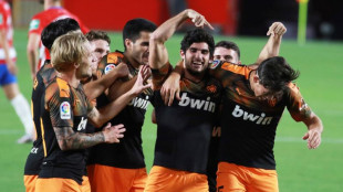 El Valencia celebrando un gol