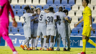 El Valencia celebra un gol 