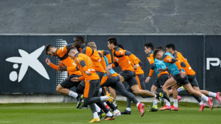 El Valencia entrenando