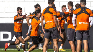 El Valencia entrenando