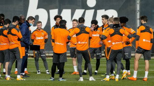 El Valencia entrenando