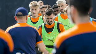 El Valencia entrenando
