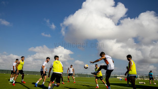 El Valencia entrenando