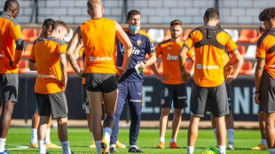 El Valencia entrenando