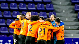 El Valencia celebrando un gol