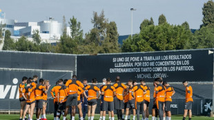 El Valencia entrenando