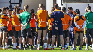 El Valencia entrenando