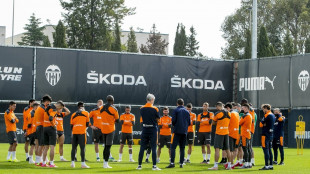 El Valencia entrenando