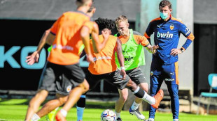 Javi Gracia entrenando