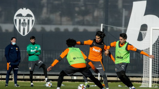 El Valencia entrenando