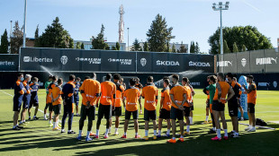 El Valencia entrenando