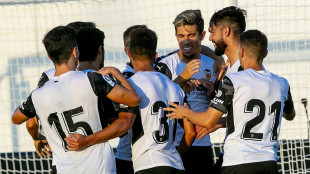 El Valencia celebra un gol 