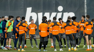 El Valencia entrenando