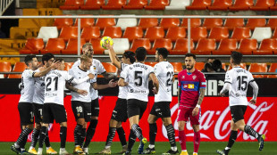 El Valencia celebrando un gol