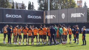 El Valencia entrenando